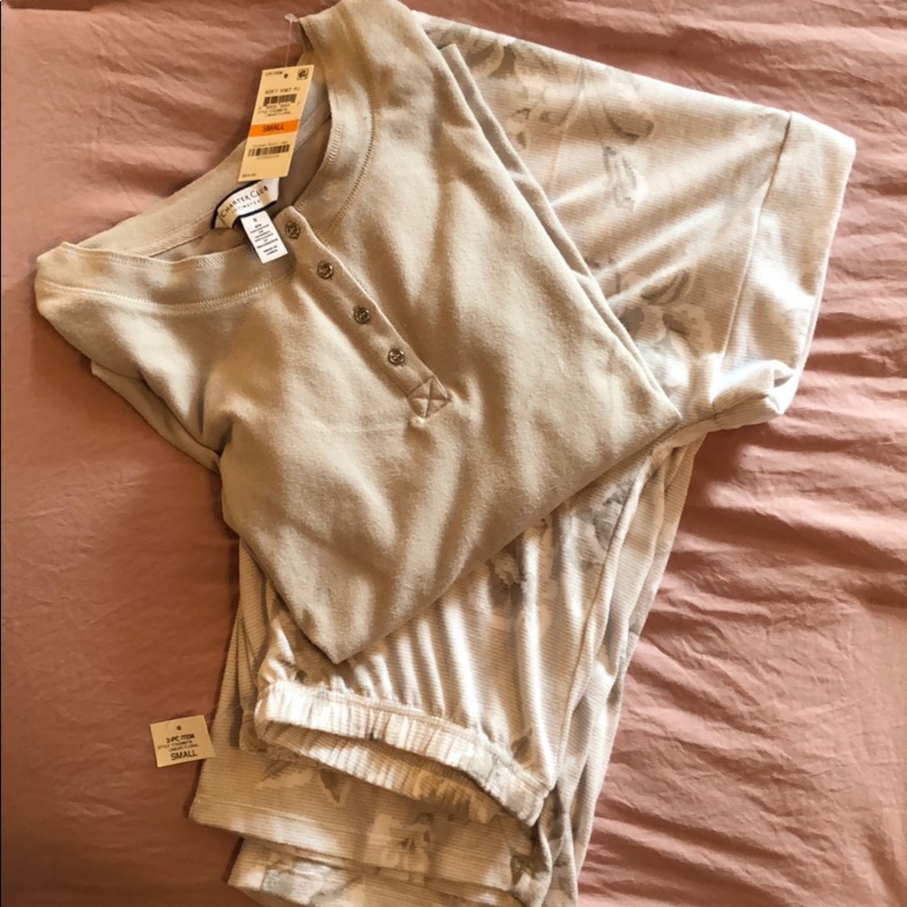 NEW. Charter Club soft knit PJ set